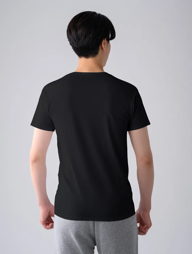 Vネックインナー半袖【男性用】