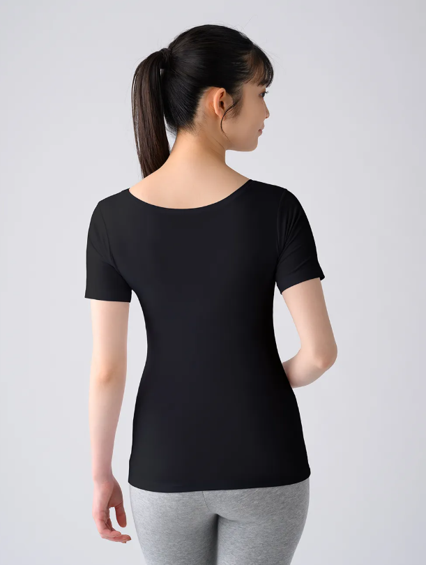 Uネックインナー半袖【女性用】