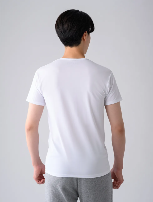 Vネックインナー半袖【男性用】