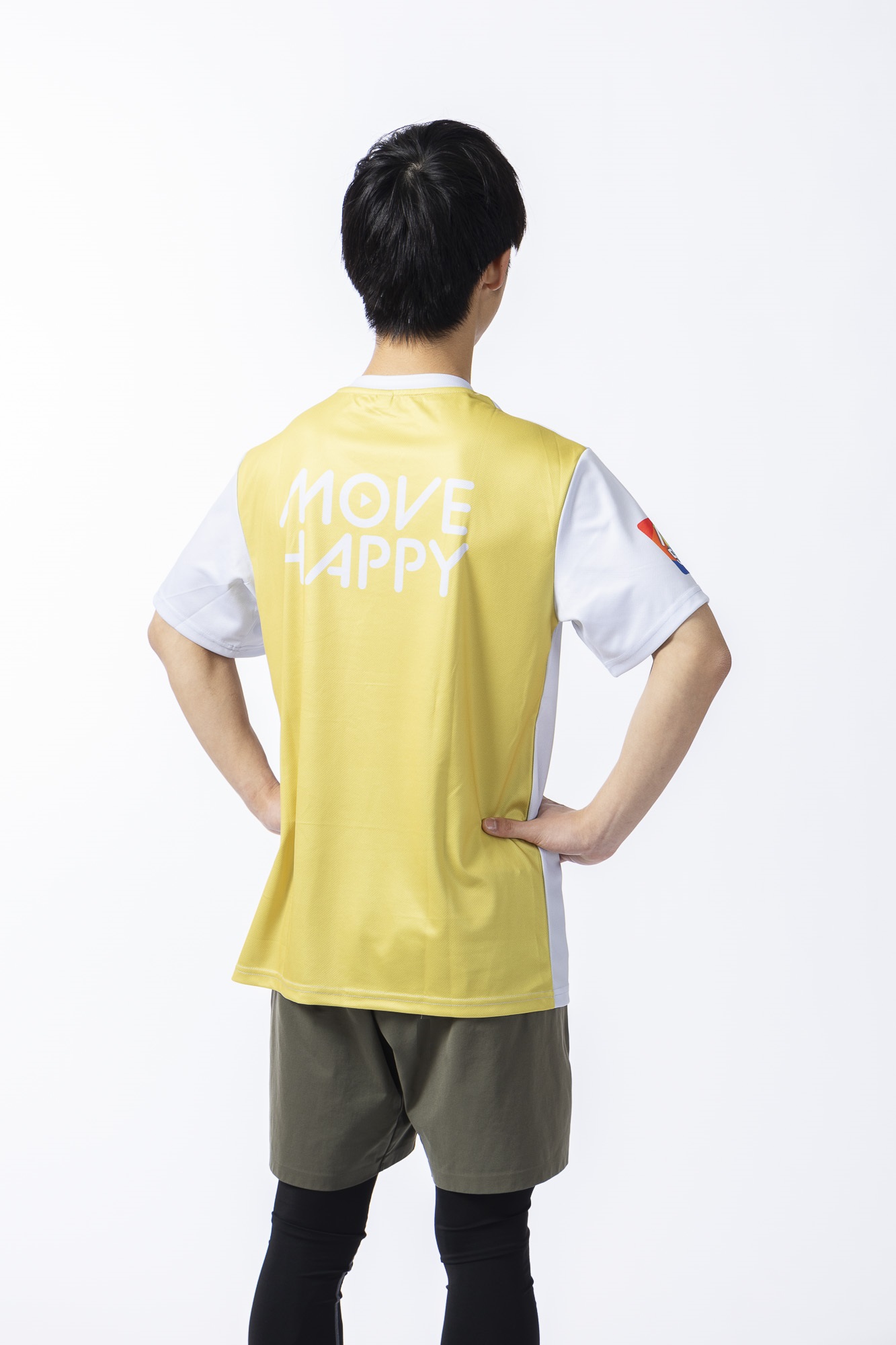 MOVE BODY 5周年記念Tシャツ 【ホワイトブルー×マスタードイエロー】