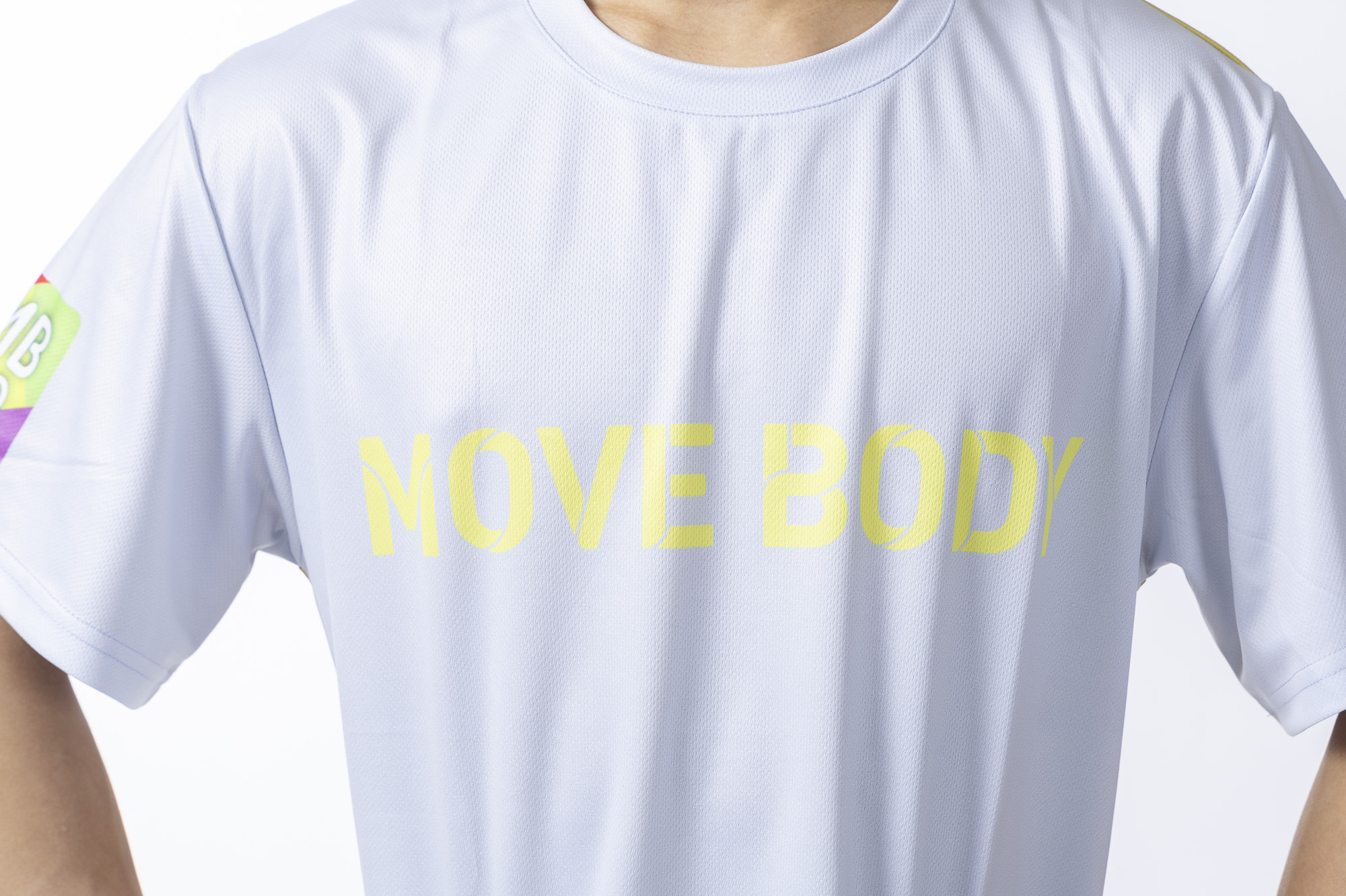 MOVE BODY 5周年記念Tシャツ 【ホワイトブルー×マスタードイエロー】