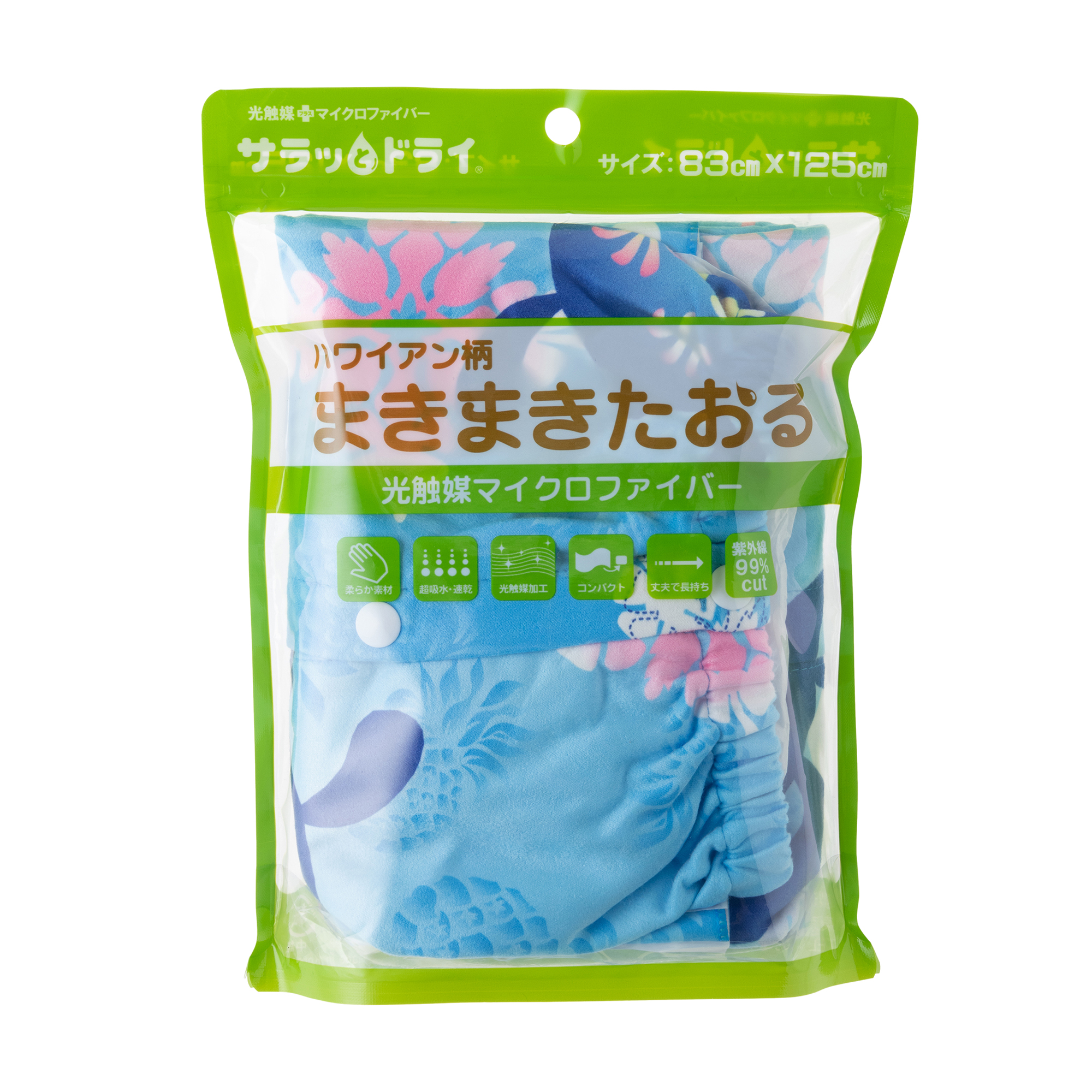 サラッとドライ 柄まきタオル