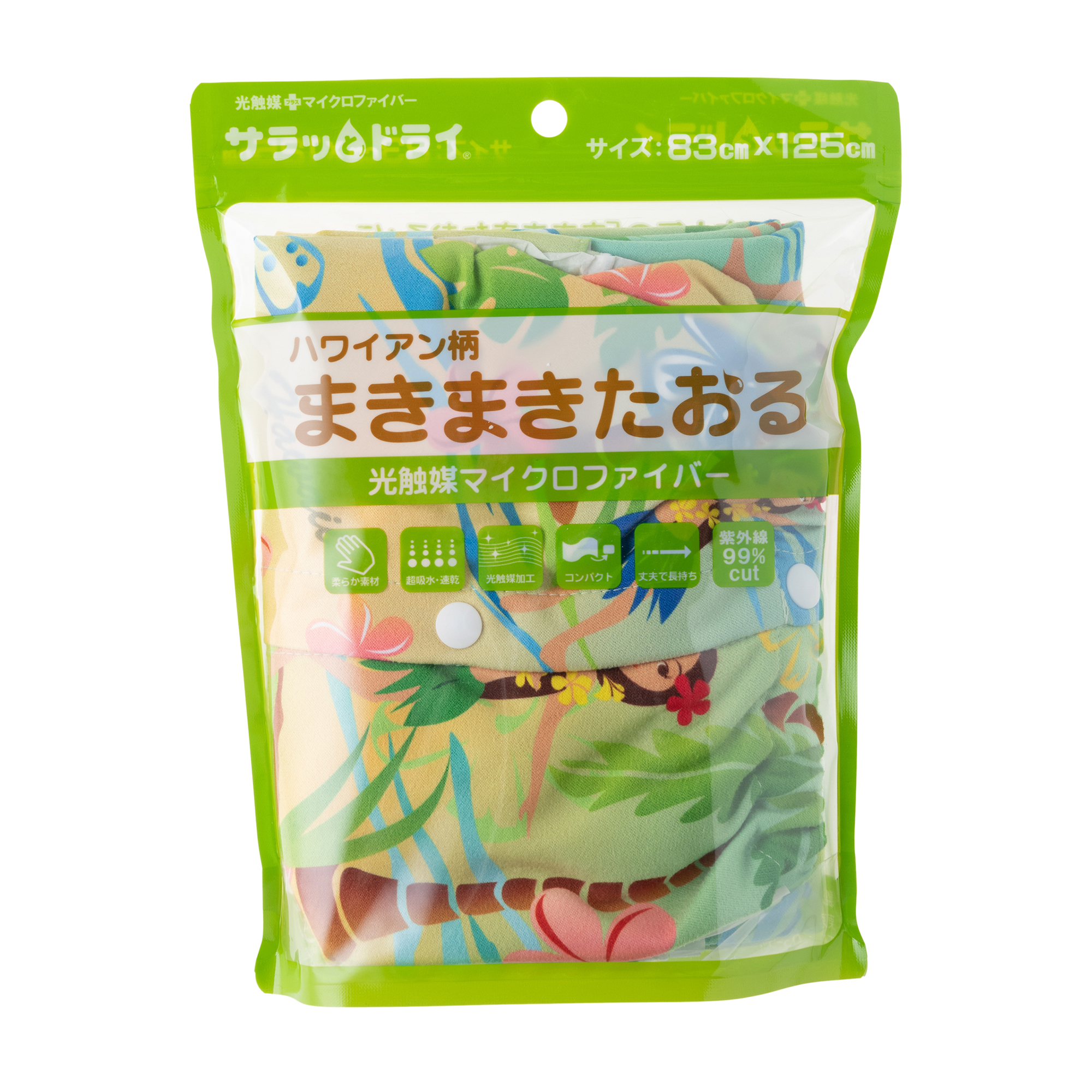 サラッとドライ 柄まきタオル