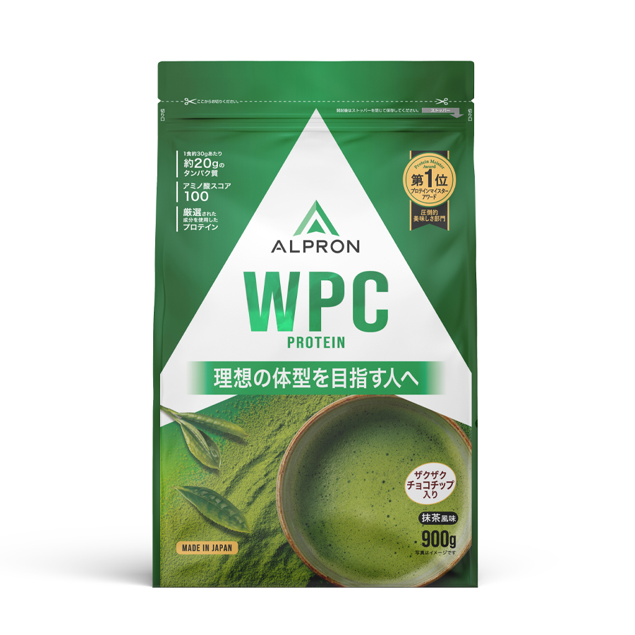 ALPRON WPC　抹茶風味【チョコチップ入り】（900ｇ）