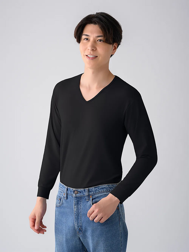 ReD Vネックインナー長袖【男性用】