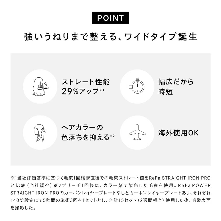 リファパワーストレートアイロン プロ